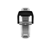 GVGMTAEAVZ Small Hole Wathcband Fold Buckle Titanium Alloy Stainless Steel Clasp 18mm Fit for Richard Watch Mille Strap RM011 RM035 RM055 RM030 Watch Clasp(316L Blk Buckle)
