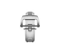 GVGMTAEAVZ Small Hole Wathcband Fold Buckle Titanium Alloy Stainless Steel Clasp 18mm Fit for Richard Watch Mille Strap RM011 RM035 RM055 RM030 Watch Clasp(Big Silver Buckle)