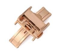 GVGMTAEAVZ Watch Accessories Stainless Steel Folding Clasp Fit for Longines Famous Craftsman Flag Series Strap Stainless Steel Butterfly Buckle Watch Clasp(14mm Rose)