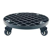 GVILTY Plant Caddy With Wheels Heavy Duty,440lb Capacity, Rolling Plant Stand, Planter Caddies Round Large Flower Pot Mover Plant Dolly Holder Planter Trolley Casters black-59cm/23in