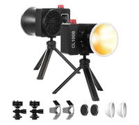 GVM 100W LED Video Light, 2 Packs Portable Photography Continuous Lighting Kit with Bluetooth Control, 2700K~6800K, 18500 Lux @1m, Mini COB Handheld Spotlight for Video, Portrait and YouTube Shooting