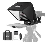 GVM 12" Teleprompter for iPad Tablet Phone DSLR Camera, Collapsible Teleprompter Kit with Installation Free Design, HD Refective Display, APP Remote Control, Carry Case, for Video Recording