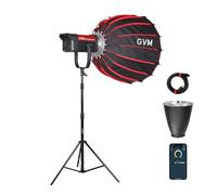GVM 300W Bi-Color LED Video Light with Softbox, SD300B AIO Photography Light with Bluetooth Control, 2700K-6800K Continuous Lighting for Studio, YouTube, Film, 221950lux/1m,12 Scene Effects