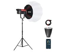 GVM 300W Video Light Kit with Lantern Softbox, SD300B AIO Photography Light with Bluetooth Control, 12 Scene Modes, 2700K-6800K Professional Studio Filming LED Light for YouTube, Vlog, Live Streaming