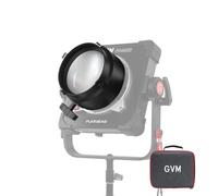 GVM 3X Optical Intensifier for LED Video Lights, Instantly Triple Brightness Output, Soft and Even Light Beam, Lightweight Attachment for Film, Photography, Interviews and Live Streaming