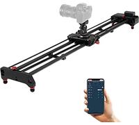 GVM 48“ Camera Slider Motorized for Video Stabilizer Rail, w/Time Lapse Tracking and 120 Degree Panoramic Video Shooting