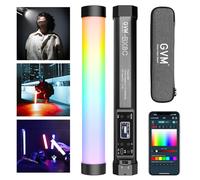 GVM BX8C RGB LED Video Light Stick for Photo and Videography, 26 cm Full Colour Photography LED Video Light with App Control, 6 Pixel Effects, 12 Lighting Scenes, 2000K-10000K, 3300mAh Battery