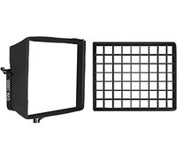 GVM Foldable Light Box with Grid for 1000D RGB LED Video Lighting, Suitable for Studio Lighting, Portrait Photography, Video Lighting, LED Panel 30x25cm