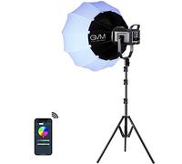 GVM Great Video Maker 150W RGB & Bi-Color Video Light Kit, 2700K-7500K, Bluetooth Control, 8 Lighting Effects, CRI 97+