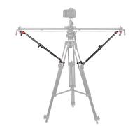 GVM Great Video Maker Camera Slider Support Arm, Adjustable Tripod Stability Arm, Extendable Poles for Camera Slider Rail Track 2 Pack with C Clamps