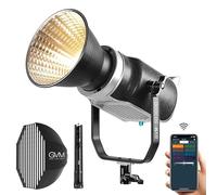 GVM LED Video Light with Softbox Tripod Kit, 300W Wireless APP Control Bi-Color Spotlight, 67400lux/M Continuous Output Lighting for Photography Studio Video Recording Film Shooting