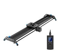 GVM Motorized Camera Slider, 31" Aluminum Alloy Track Dolly Rail Camera Slider with Tracking Shooting, 120 Degree Panoramic Shooting and Time-Lapse Photography for Most DSLR Cameras