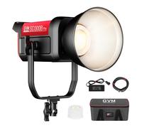 GVM Photography Lighting 300W Bi-Color Studio Lights with 45°Standard Reflector 65700Lux@1m CCT 2700~6800K 12Lighting Scenes App Control LED Video Light