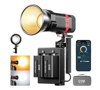 GVM PL60B 60W Video Lamp for COB Studio Lighting, Portable Photography Lighting for Recording, Portable LED Video Lighting, Outdoor Projector for App Control