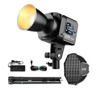 GVM SD80D 80W Bi-Color COB Video Light Kit, 2700K~7500K Continuous Studio Lighting for Photography with Bowens Mount Softbox&Stand, 8 Lighting Effects