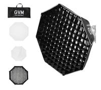 GVM Soft Boxes Lighting, Bowens Mount with Honeycomb Grid, Compatible with P80S/ SD80D/SD80S/GVM-G100W/GVM-PR150R/GVM-PRO-SD200B/GVM-PRO-SD300B and Other Bowens Mount Light, Suitable for studio Photog
