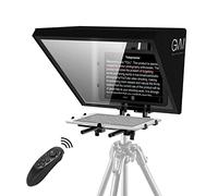 GVM Teleprompters for ipad Tablet DSLR Camera Portable 18'' Teleprompter Kit with Remote Control & App,Solid Aluminum Constructions,Colorless Spectroscope,Ultra HD Wide-Angle Lens