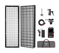 GVM Z200B Flexible LED Light Panel with Bluetooth Control, 200W Photography Light with Zipper Splicable, 2700K-6800K, Ultra-Thin 12"x36" Video Light with Softbox for Studio, Film, Vlog, Photography