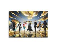 GVMRFCDD Anime Game Sword Posters Art Online Kirito Vs Gabriel Poster Wall Art Canvas Poster Modern Painting for Living Room Bed Room 20x30inch(50x75cm) Unframe-style
