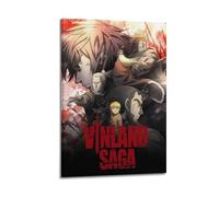 GVMRFCDD Anime Vinland Saga Poster Wall Art Canvas Poster Modern Painting for Living Room Bed Room 16x24inch(40x60cm) Frame-style