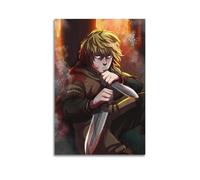 GVMRFCDD Classic Anime Vinland Saga Thorfinn Poster Wall Art Canvas Poster Modern Painting for Living Room Bed Room 16x24inch(40x60cm) Unframe-style