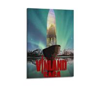 GVMRFCDD Classic Anime Vinland Saga Thorfinn Poster Wall Art Canvas Poster Modern Painting for Living Room Bed Room 20x30inch(50x75cm) Frame-style