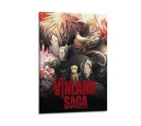 GVMRFCDD Classic Anime Vinland Saga Thorfinn Poster Wall Art Canvas Poster Modern Painting for Living Room Bed Room 08x12inch(20x30cm) Frame-style
