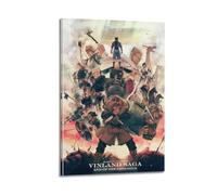 GVMRFCDD Vinland Saga Japan Anime Manga Poster Wall Art Canvas Poster Modern Painting for Living Room Bed Room 12x18inch(30x45cm) Frame-style