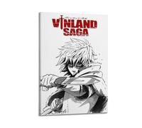 GVMRFCDD Vinland Saga Japan Anime Manga Poster Wall Art Canvas Poster Modern Painting for Living Room Bed Room 16x24inch(40x60cm) Frame-style