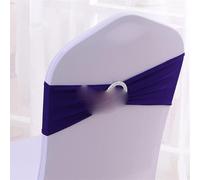 GVNFJKJK chair sashes. Chair Sashes,Chair Band Spandex Sash Tie Bow With Buckle For Chair Cover Event Party Event Hotel Decoration,50pcs(Navy Blue)