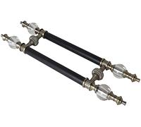 GVNFJKJK Double-Sided Handles Door Push Pull Bar Handle Set,Long Interior Exterior Wooden Glass Door Bar Handle with Tools and Screws,Stainless Steel Entry(Length80CM)