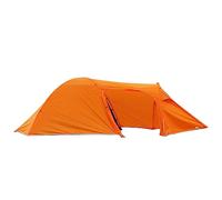 GVNFJKJK Four-season tents, Family Camping Tent 3 Person Light Weight Double Layer 1 Bedroom One Living Room(Orange)