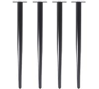GVNFJKJK Furniture Legs DIY Furniture Heavy Duty Hairpin Table Legs, Chrome Metal Coffee TableWorktop Breakfast Bar Desk Cabinet Kitchen Feet Worktop/Unit/Breakfast Bar/Desk(60cm/23.6in)