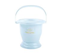 GVNFJKJK Portable toilet, Chamber Pot With Handle, Bedpan Portable Toilet Urinal Spittoon Potty Pee Bucket For Pregnant Woman Elderly Adults(Blue,22.5cm)