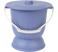 GVNFJKJK Portable toilet, Portable Chamber Pot With Lid,spittoon Urine Bucket With Handle Bedside Urinal For The Elderly Pregnant Women's Use(Navy Blue,27.5 * 25.8cm)