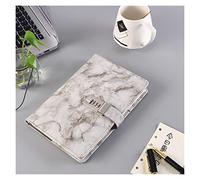GVNFJKJK Retro notebook, Notebook Password Marble Texture 100 Sheets Personal Diary With Lock Code Thick Notepad Leather Office School Supplies Gift(Black)