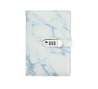 GVNFJKJK Retro notebook, Notebook Password Marble Texture 100 Sheets Personal Diary With Lock Code Thick Notepad Leather Office School Supplies
