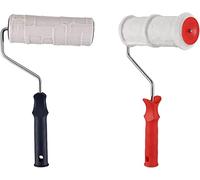 GVNFJKJK Rubber painting rollers, Texture tools, 2Pcs Brick Pattern Wall Painting Tools Rubber Stamp Pottery Wheel Household Decoration Brush