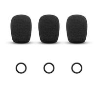 GVOEARS Microphone Cover for Bose Aviation 20, 3 Pack Replacement Mic Foam for Bose Aviation X A10 A20 A30 Headset, WindScreen Pop Filter Sponge (Black)