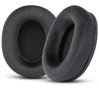 GVOEARS Replacement Earpads for Audio Technica ATH M50X / M50BT / M40X | Also for HyperX Cloud & Alpha, Steelseries Arctis, Sony MDR-7506 Series & More, Extra Velour Thicker, Memory Foam | Black