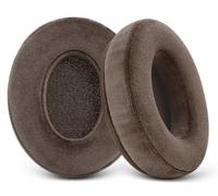 GVOEARS Replacement Earpads for Audio Technica ATH M50X / M50BT / M40X / M30, HyperX Cloud & Alpha, Steelseries Arctis, Sony MDR-7506 Series & More, Extra Velour Thicker, Softer Memory Foam | (Brown)