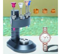 Gvqng 4-Pin Watch Hand Presser Tool with 8 Needles, Watch Hand Setting Tool, Watches Needle Loader Installation Tools for Watchmakers, Watches Repair Shops,A