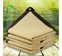 Gvqng Beige Rectangle Sun Shade Sail, Canopy Outdoor Patio Fabric Screen Awning, UPF50+ 95% UV Blockage, Heavy Duty, Water & Air Permeable, for Patio Garden Backyard Pergola,Beige,2 * 10m