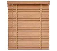 Gvqng Cordless Wood Blinds for Indoor Windows, Wooden Shades, Blackout Privacy Horizontal Blinds, Horizontal Blackout Window Blind, for Bedroom Bathroom Office,03,80x120cm/31.5 * 47in