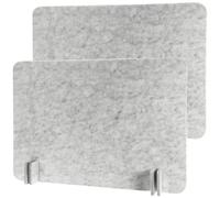 Gvqng Desk Dividers, Freestanding Felt Desktop Partition, Sneeze Guard & Privacy Panel, Easy Install & Clean, Reduce Noise, For School Office Work From Home,2pcs,30 * 100 * 1.2CM