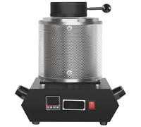 Gvqng Gold Melting Furnace, 2100℉ 1500W Digital Electric Melting Furnace Gold Melting Kit, for Quick Smelting Scrap, Gold, Silver, Copper, Aluminum,Black,2KG