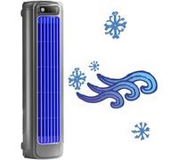 Gvqng Libiyi Cooling Ace, 2024 New Libiyi Portable Air Conditioner, Desktop Portable Tower Fan, Cooling Fan with 3 Speeds & LED Touch Screen, Air Cooler for Room Patio,Grey,8.9 * 8.4 * 31.2cm