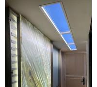 Gvqng Natural Daylight Blue Sky Light, LED Ceiling Panel Artificial Skylight Ceiling Lamp, Smart WiFi APP Remote Control, Clear Sky Light for Living Room, Office,Integrated,30 * 30cm1pcs