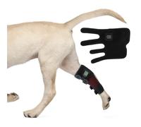 Gvqng Pets Dogs Red Infrared Light Therapy Leg Straps, Timing Wound Healing Physiotherapy Device, Relieve Pain from Fractured Joints, for Small Cats and Dogs Pet,Black,1pcs