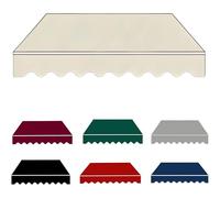 Gvqng Retractable Replacement Awning Replacement Fabric, 8ft 10ft 12ft 13ft 15ft Retractable, Waterproof Polyester Canopy Cloth, Awnings for Patio, Shops Restaurants Gardens,01,8x9ft